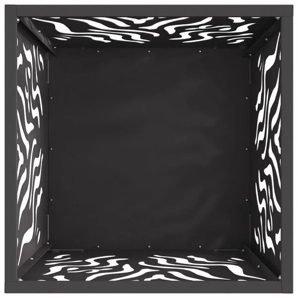 Brasero Flamme Ajouré 40 cm vue de dessus intérieur