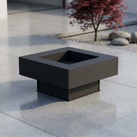 Brasero Bloc Piédestal 60 cm vue produit sans flammes