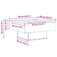 Brasero Bloc Piédestal 60 cm schéma dimensions techniques