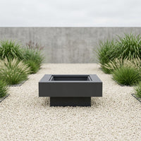 Brasero Bloc Piédestal 80 cm vue produit sans flammes
