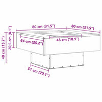 Brasero Bloc Piédestal 80 cm schéma dimensions techniques