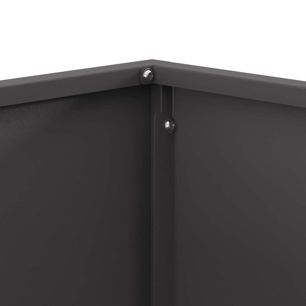 Brasero Trapèze Compact 60 cm détail finition acier noir