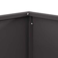 Brasero Trapèze Compact 60 cm détail finition acier noir