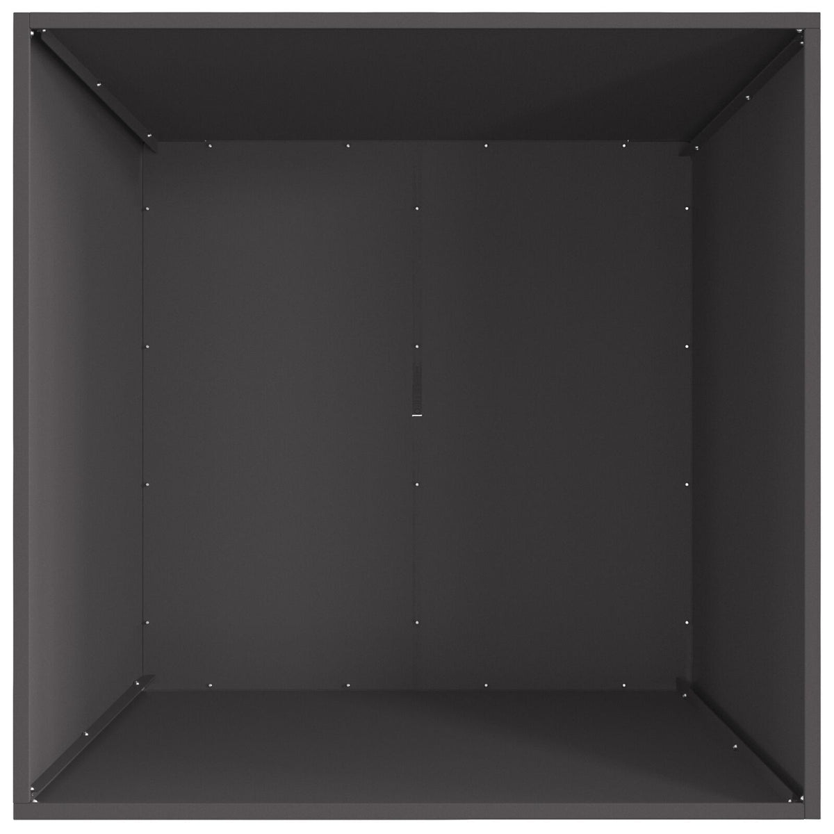 Brasero Trapèze Grand Format 80 cm vue de dessus intérieur