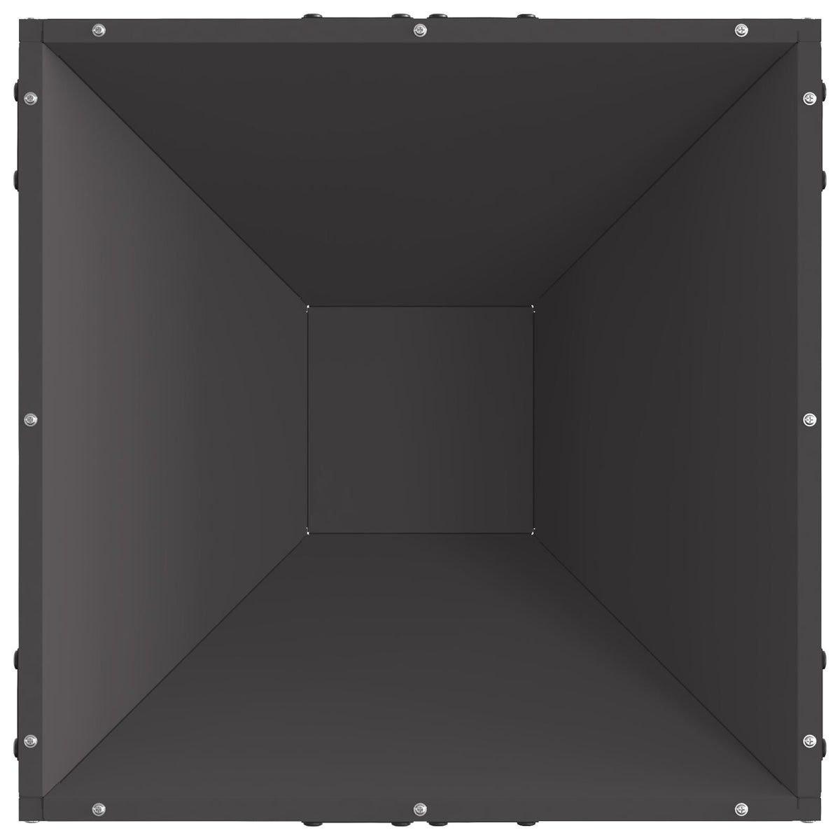 Brasero Géométrique X-Frame 50 cm vue de dessus intérieur