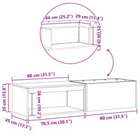 Brasero Rectangulaire XL 160 cm schéma dimensions techniques
