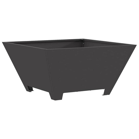 Brasero Trapèze Compact 60 cm Acier Noir - Vue Produit sur Fond Blanc